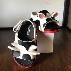 Mini Melissa Cow Sandals Girl’s - Size 6 baby